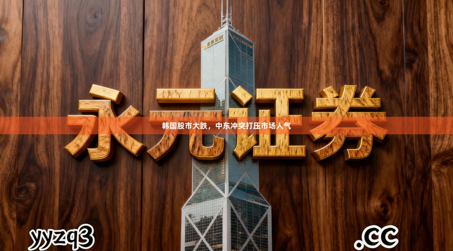 韩国股市大跌，中东冲突打压市场人气